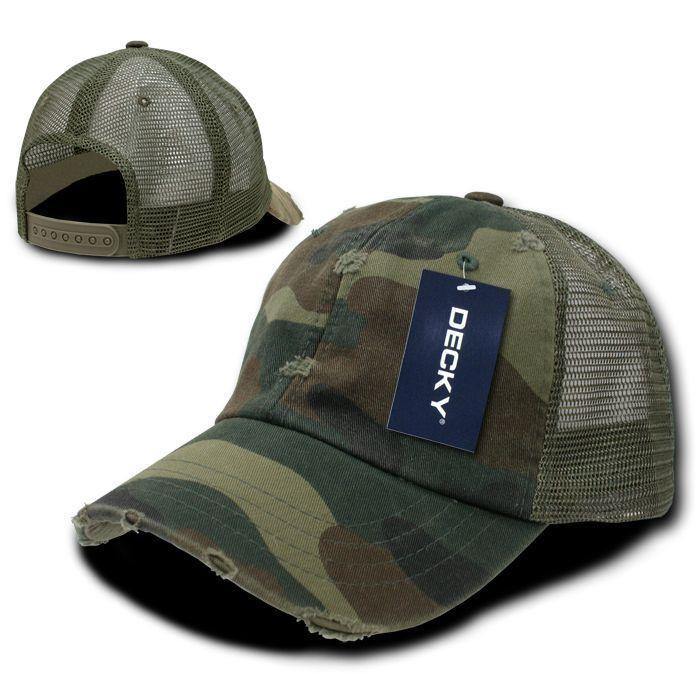 1 Dozen Mesh Washed 6 Panel Cotton Baseball Trucker Cap Caps Hat Hats Wholesale-