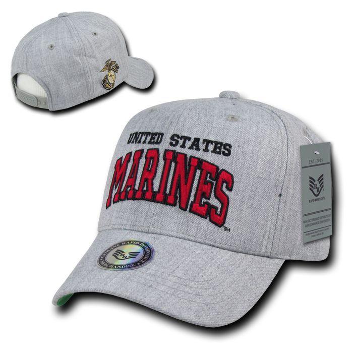 1 Dozen Military Air Force Navy Coast Guard Army Marines Grey Baseball Hats Caps-