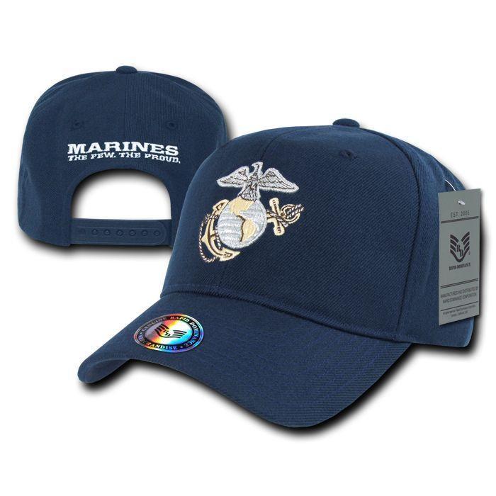 Rapid Dominance 1 Dozen Military Marines The Few The Proud Metallic Baseball Hats Caps-