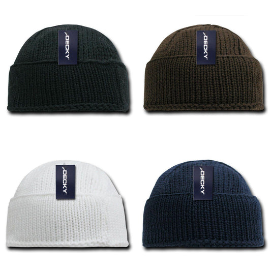1 Dozen Sailor Navy Fisherman Beanie Beanies Warm Winter Thick Knitted Wholesale-