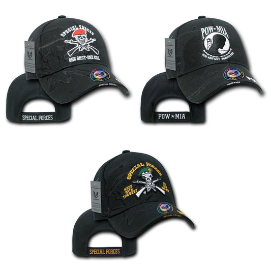 1 Dozen Special Forces Pow Veteran Military Shadow Baseball Hats Caps Wholesale Lots!-