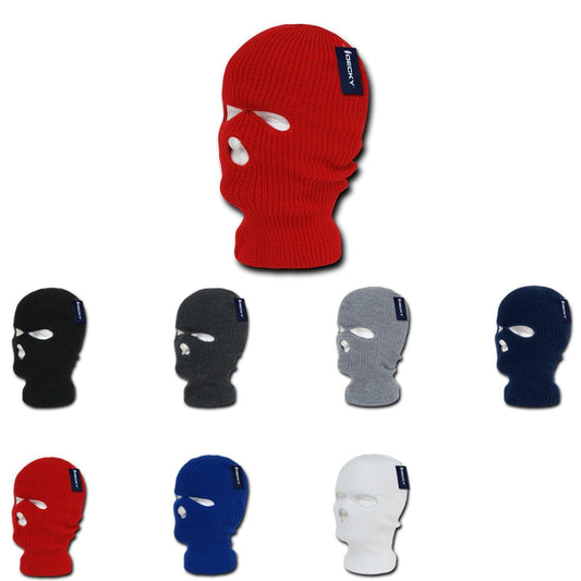1 Dozen Tactical 3 Hole Face Masks Balaclava Beanies Wholesale Lots-