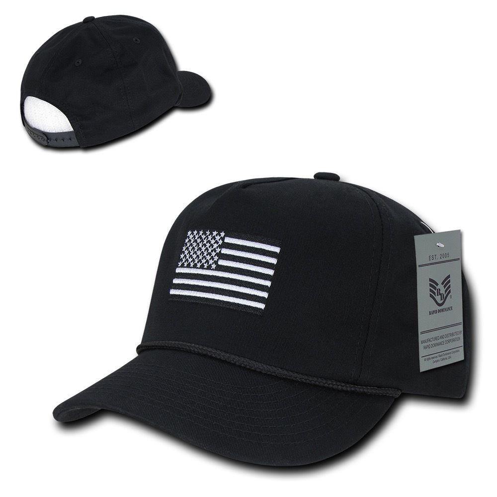1 Dozen USA Flag Patriotic Embroidered Cotton 5 Panel Dad Golf Hats Wholesale Lots-