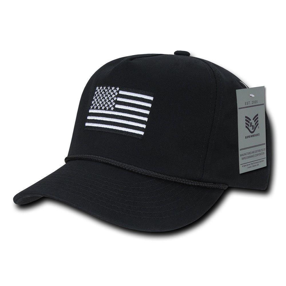 1 Dozen USA Flag Patriotic Embroidered Cotton 5 Panel Dad Golf Hats Wholesale Lots-