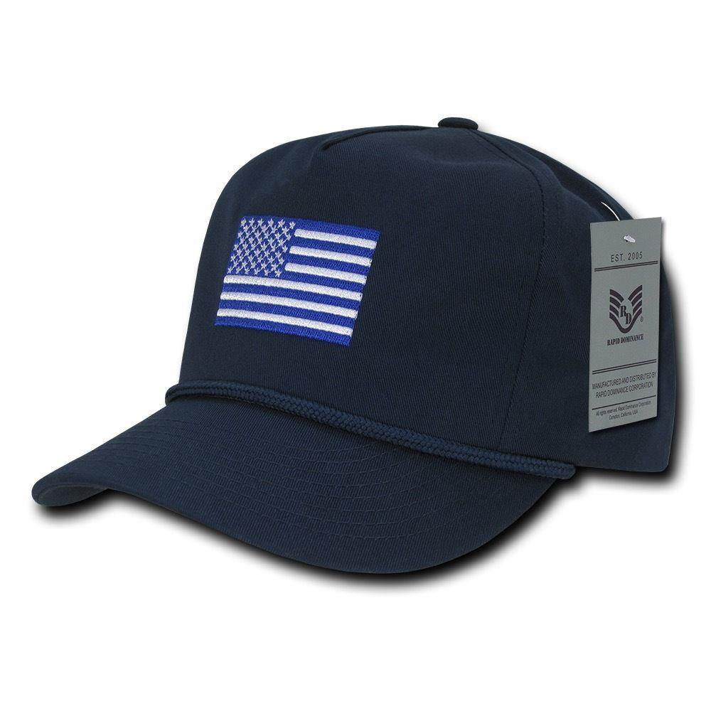 1 Dozen USA Flag Patriotic Embroidered Cotton 5 Panel Dad Golf Hats Wholesale Lots-