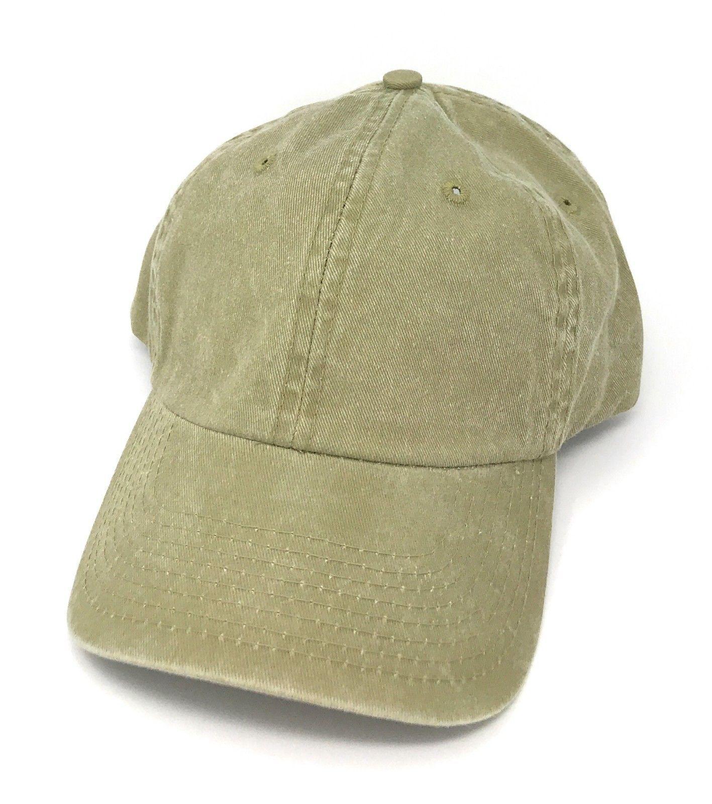 1 Dozen Washed Cotton Baseball Unconstructed Low Crown 6 Panel Caps Hats Wholesale Bulk-
