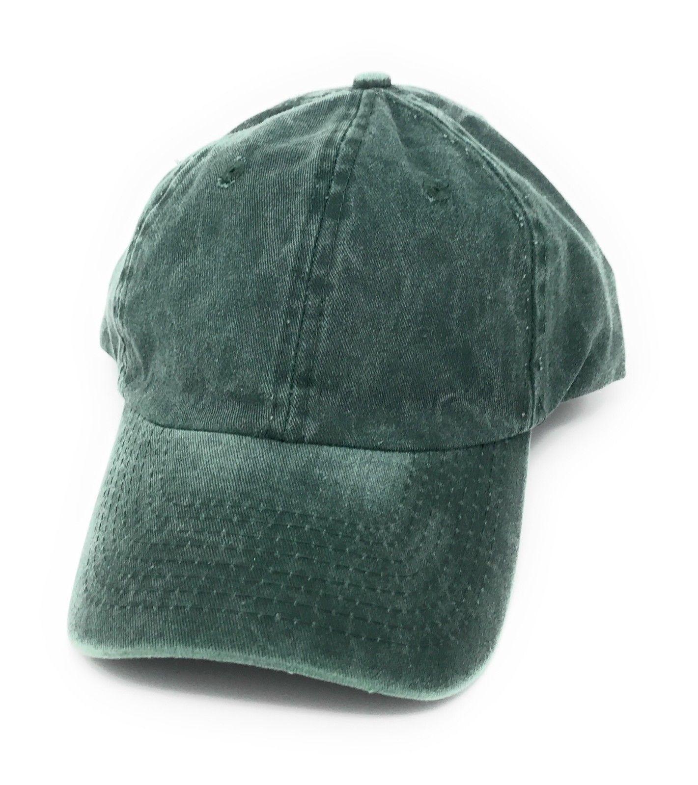 1 Dozen Washed Cotton Baseball Unconstructed Low Crown 6 Panel Caps Hats Wholesale Bulk-