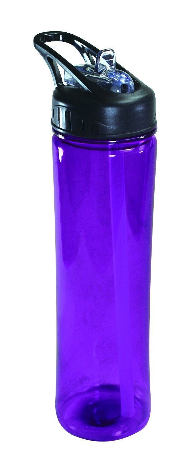 100% Bpa Free Tumbler Sports Bottle Bottles Cold Drink Water With Lid 25oz-Blue-