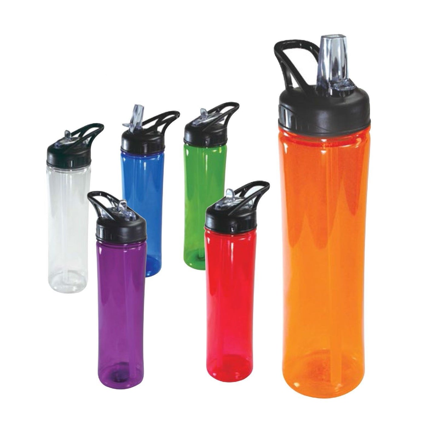 100% Bpa Free Tumbler Sports Bottle Bottles Cold Drink Water With Lid 25oz-Blue-