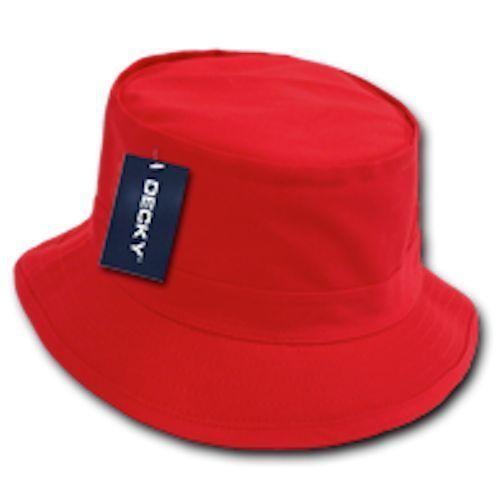 100 New Fishermans Bucket Hat Hats Constructed Cotton Decky Wholesale Lot-