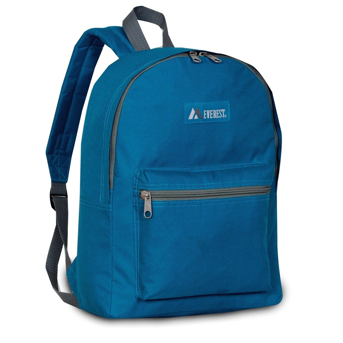 Everest Backpack Book Bag - Back to School Basic Style - Mid-Size-Aqua-