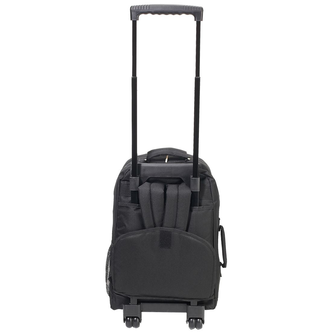 Everest Wheeled Backpack Rolling Carry On Suitcase on Wheels-Black-