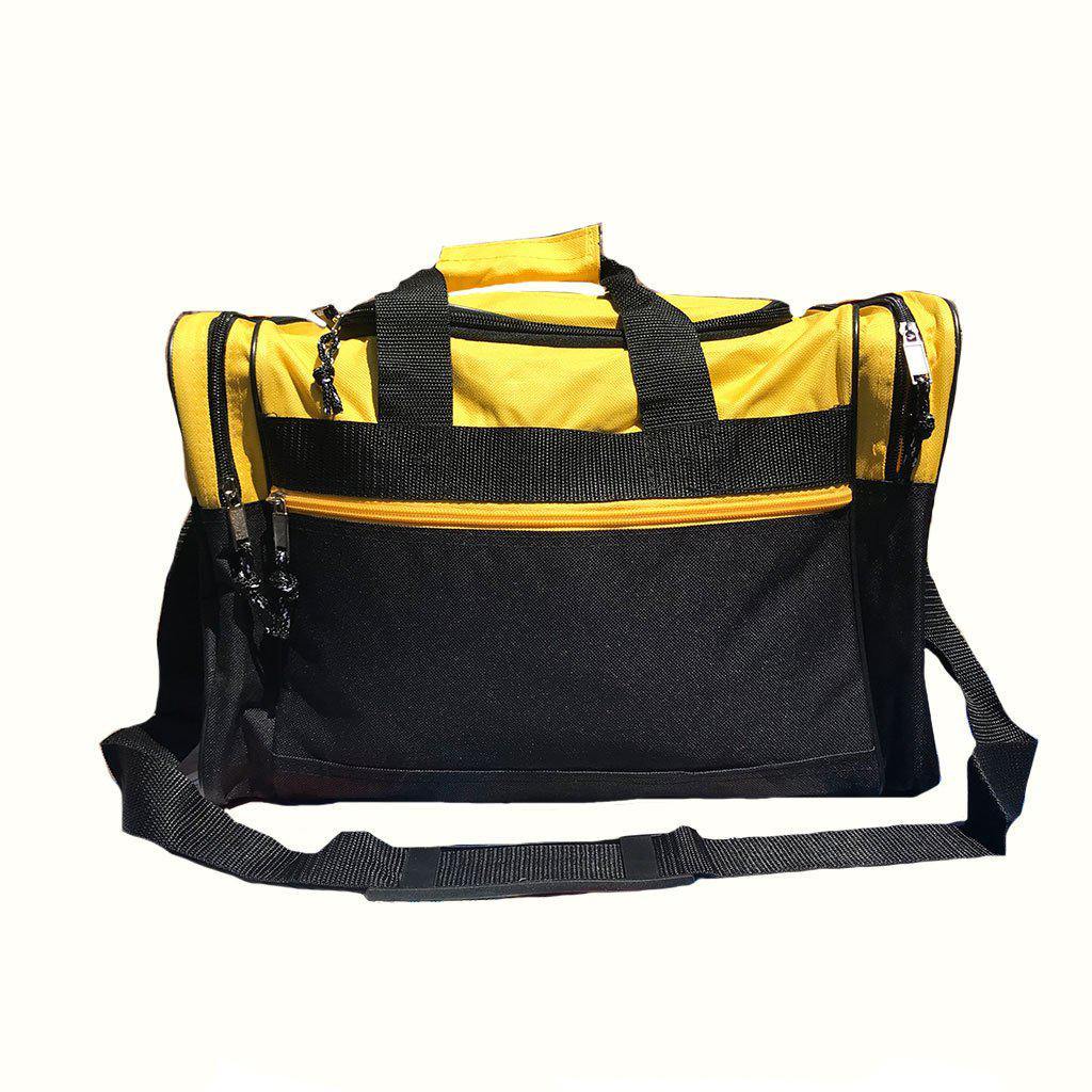 1 Dozen Duffle Bags Travel Size Sports Gym Blank 17inch Wholesale Bulk Lot-