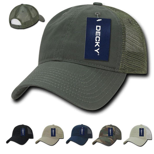 1 Dozen Decky Cotton Relaxed Trucker Baseball Caps Hats Wholesale Bulk-