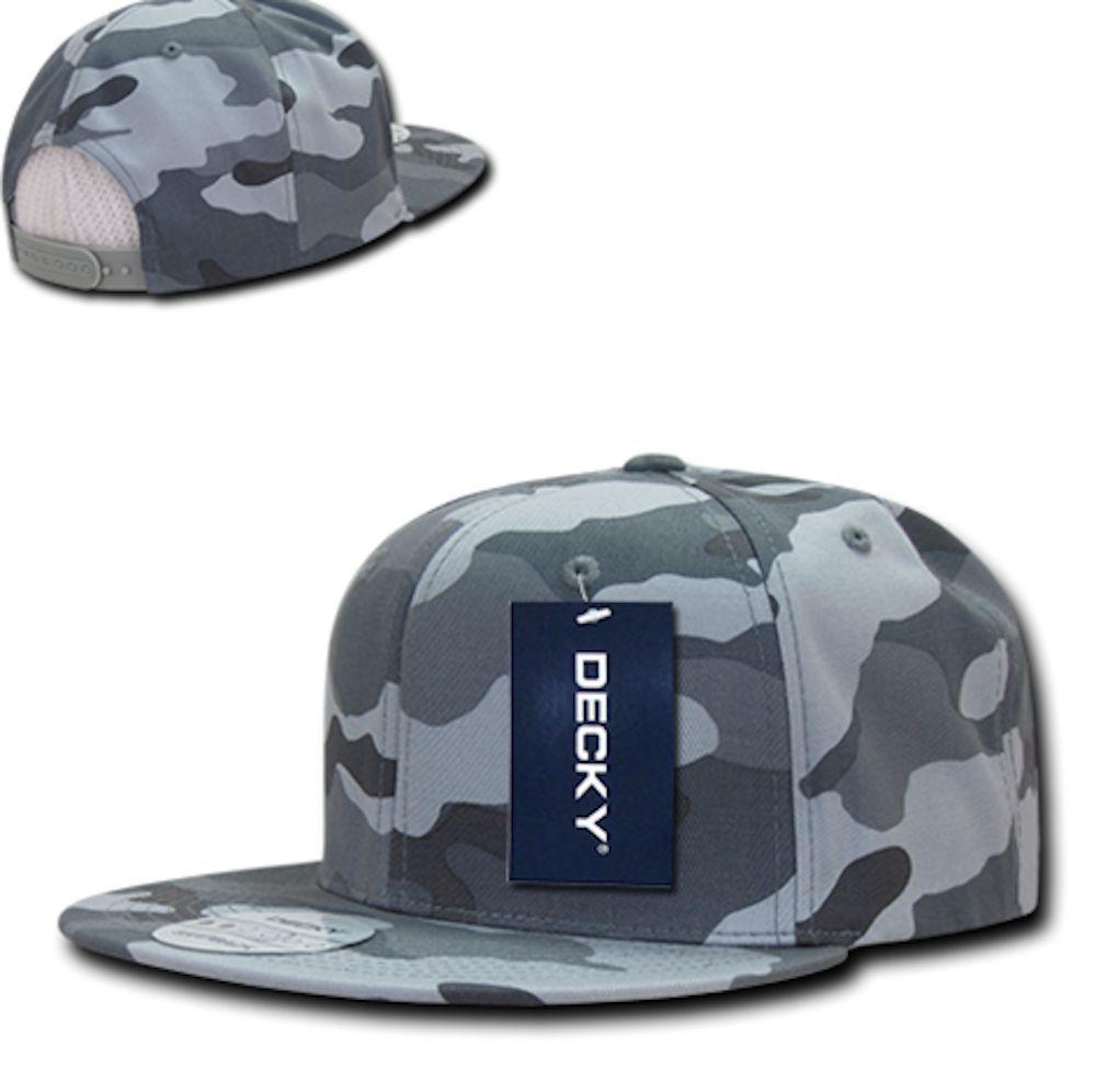 15 Lot Decky Camouflage Flat Bill Baseball Hats Caps Snapback Wholesale Lots!-