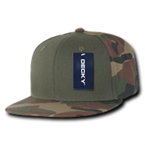 15 Lot Decky Camouflage Flat Bill Baseball Hats Caps Snapback Wholesale Lots!-