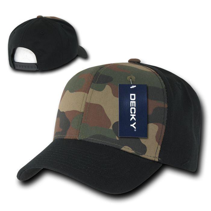 15 Lot Decky Cotton Camouflage Baseball Hats Caps Snapback Wholesale Lots-