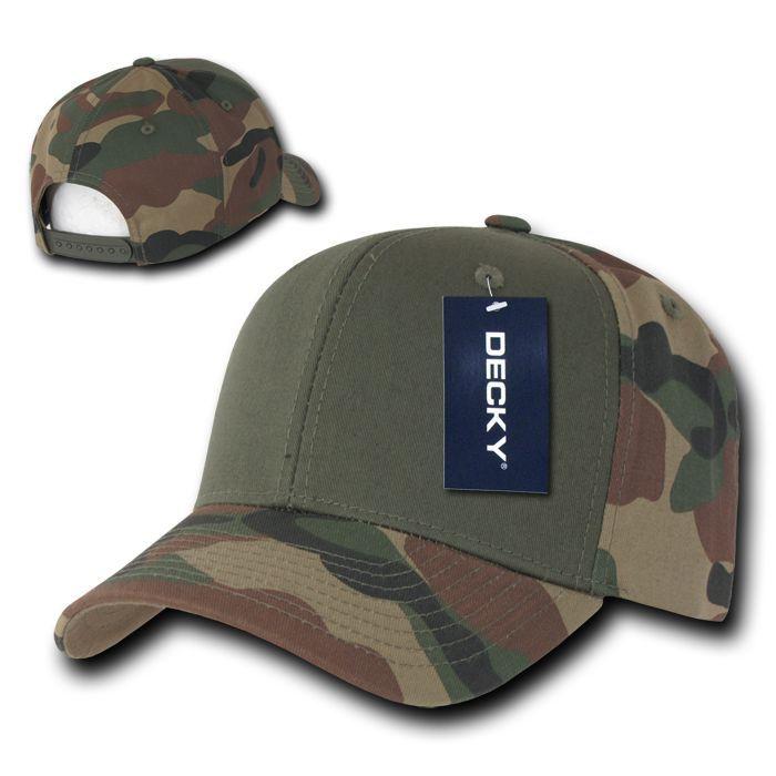 15 Lot Decky Cotton Camouflage Baseball Hats Caps Snapback Wholesale Lots-