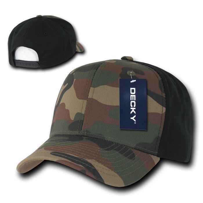 15 Lot Decky Cotton Camouflage Baseball Hats Caps Snapback Wholesale Lots-