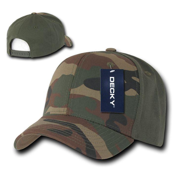 15 Lot Decky Cotton Camouflage Baseball Hats Caps Snapback Wholesale Lots-