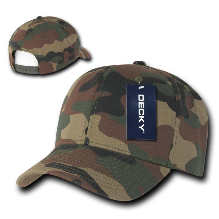 15 Lot Decky Cotton Camouflage Baseball Hats Caps Snapback Wholesale Lots-