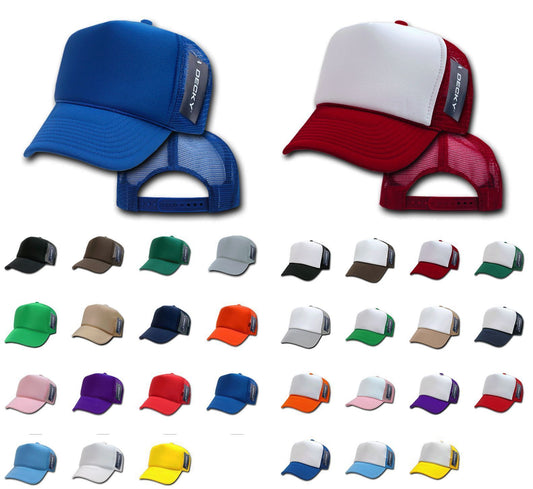 16 Lot Decky Classic Vintage Trucker Hats Caps Snapback Wholesale Lots!-
