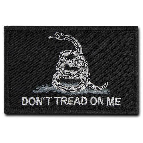 20 Lot Tactical Operator Contractor Hook / Loop 3X2 Canvas Patches Wholesale Lots-Gadsden-Black-