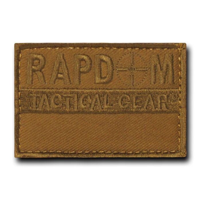20 Lot Tactical Operator Contractor Hook / Loop 3X2 Canvas Patches Wholesale Lots-RAPDOM - Coyote-