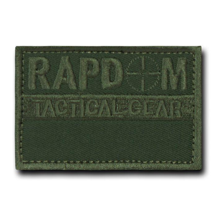 20 Lot Tactical Operator Contractor Hook / Loop 3X2 Canvas Patches Wholesale Lots-RAPDOM - Olive-