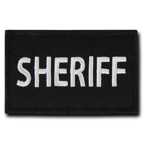 20 Lot Tactical Operator Contractor Hook / Loop 3X2 Canvas Patches Wholesale Lots-Sheriff-Black-