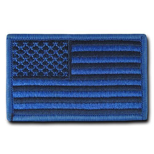 20 Lot Tactical Operator Contractor Hook / Loop 3X2 Canvas Patches Wholesale Lots-USA Flag -Navy 2-