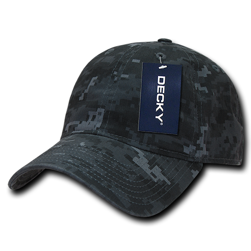Decky Relaxed Cotton Camouflage Low Crown Pre Curved Bill Buckle Dad Caps Hats-NTG-