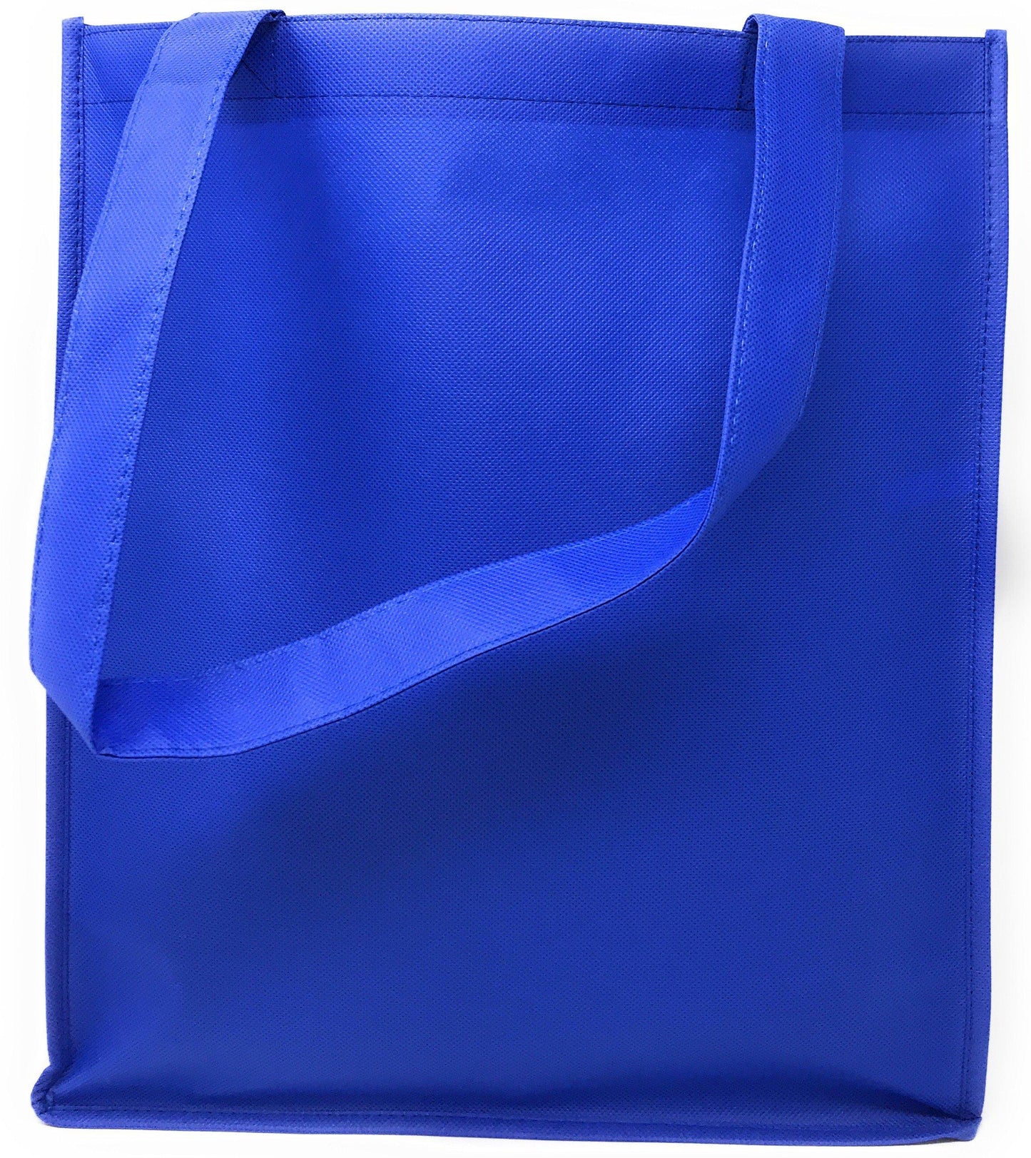 3 Pack Reusable Grocery Shopping Tote Bag Bags With Gusset Eco Friendly 13X15inch-Royal-