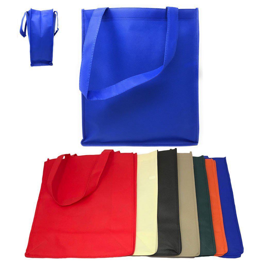 3 Pack Reusable Grocery Shopping Tote Bag Bags With Gusset Eco Friendly 13X15inch-Royal-