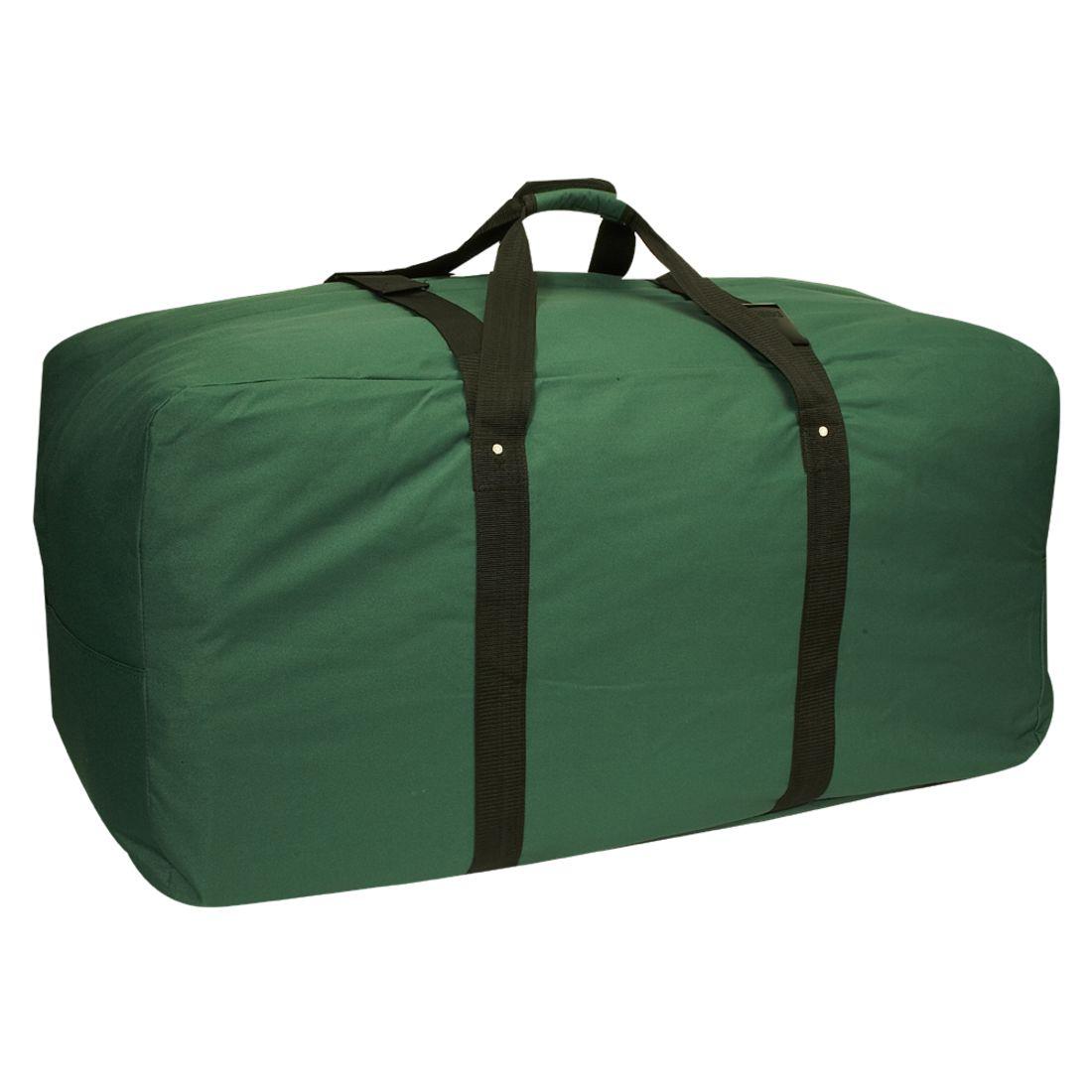 Everest Large Heavy-Duty Cargo Duffel Bag-Black-