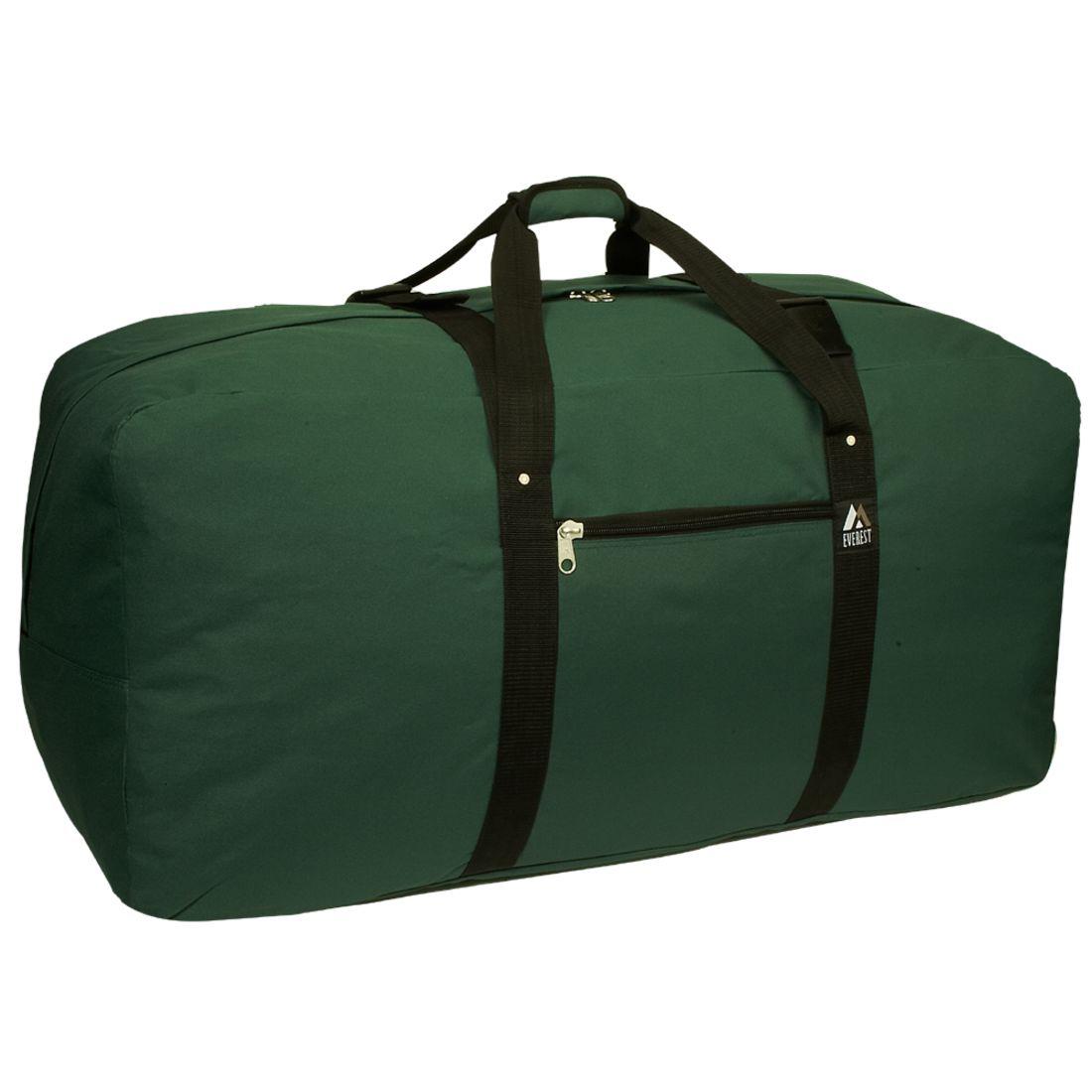 Everest Large Heavy-Duty Cargo Duffel Bag-Green-