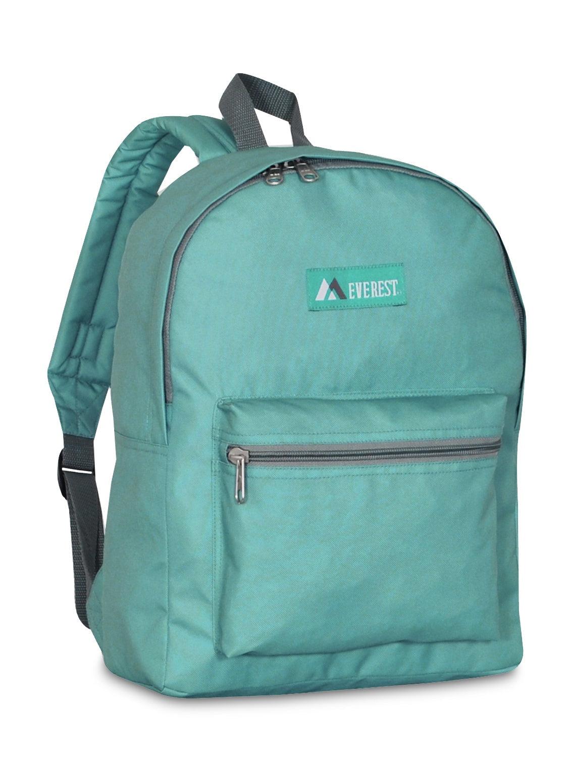 Everest Backpack Book Bag - Back to School Basic Style - Mid-Size-Mint-