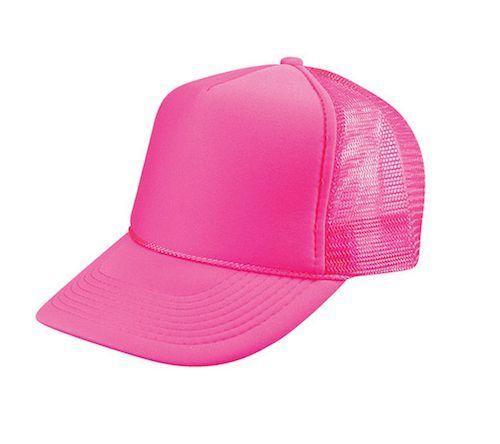 50 Lot Blank Neon Foam Mesh Trucker Hats Caps Solid Two Tone Wholesale Bulk-