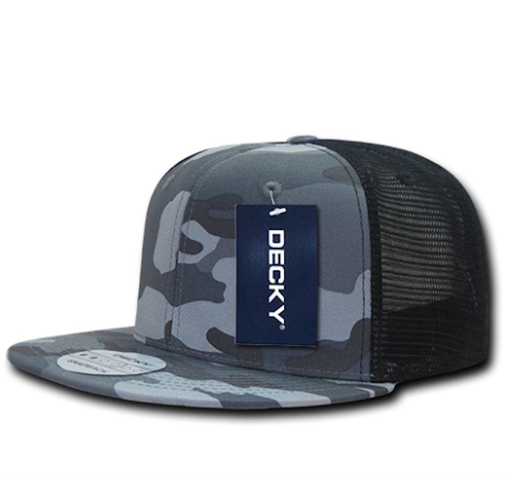 50 Lot Camouflage Flat Bill Foam Mesh Trucker Hats Caps Snapback Wholesale Lots-