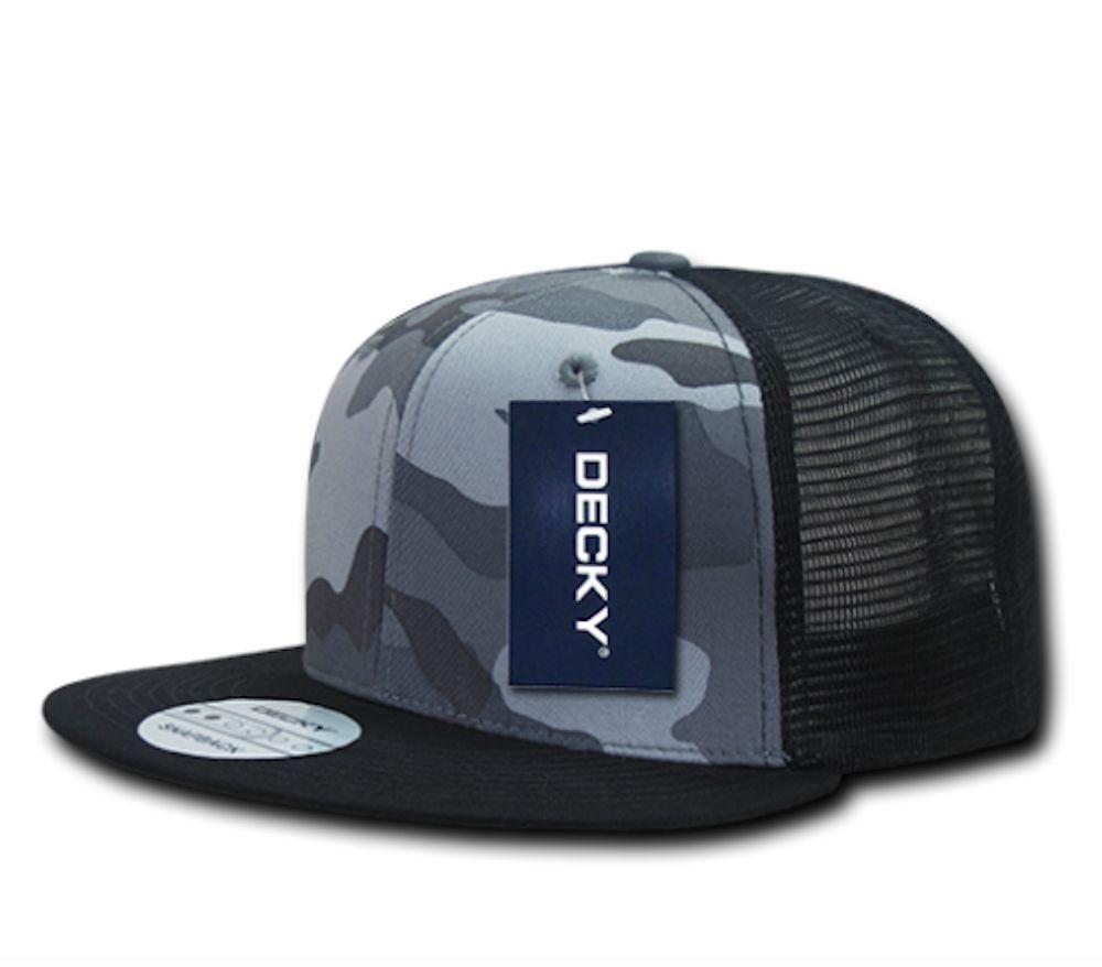 50 Lot Camouflage Flat Bill Foam Mesh Trucker Hats Caps Snapback Wholesale Lots-