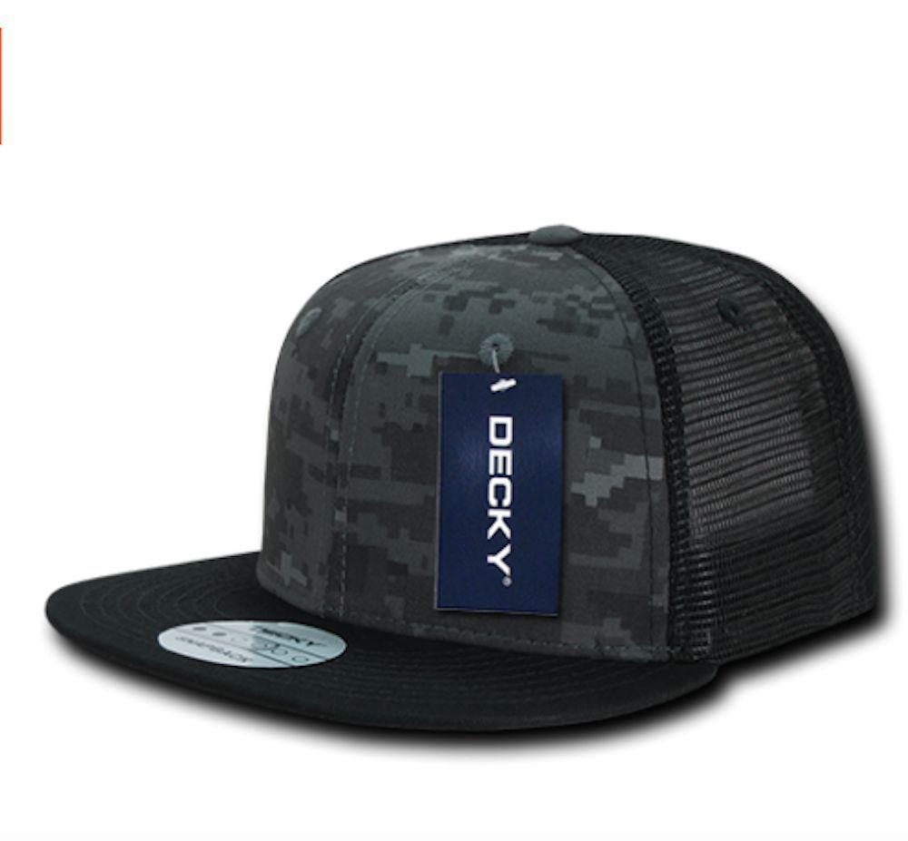 50 Lot Camouflage Flat Bill Foam Mesh Trucker Hats Caps Snapback Wholesale Lots-