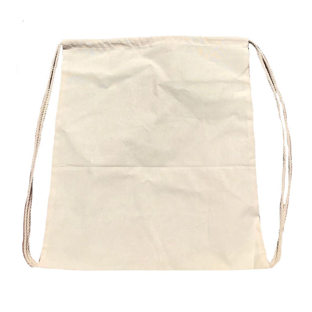 50 Lot Cotton Natural White Drawstring Backpack Tote Sack Bag Wholesale Lot-