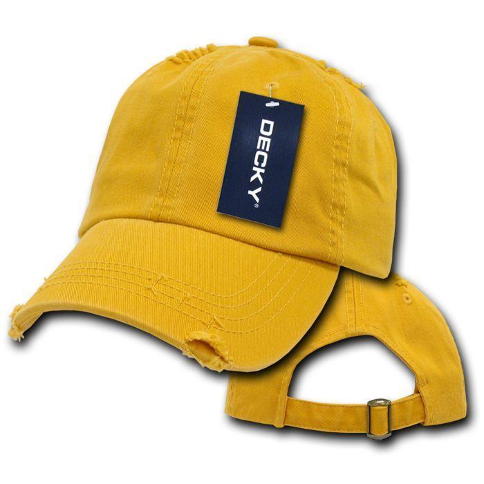 50 Lot Decky Vintage Frayed Washed Vintage Worn Look Polo 6 Panel Dad Hats Caps-