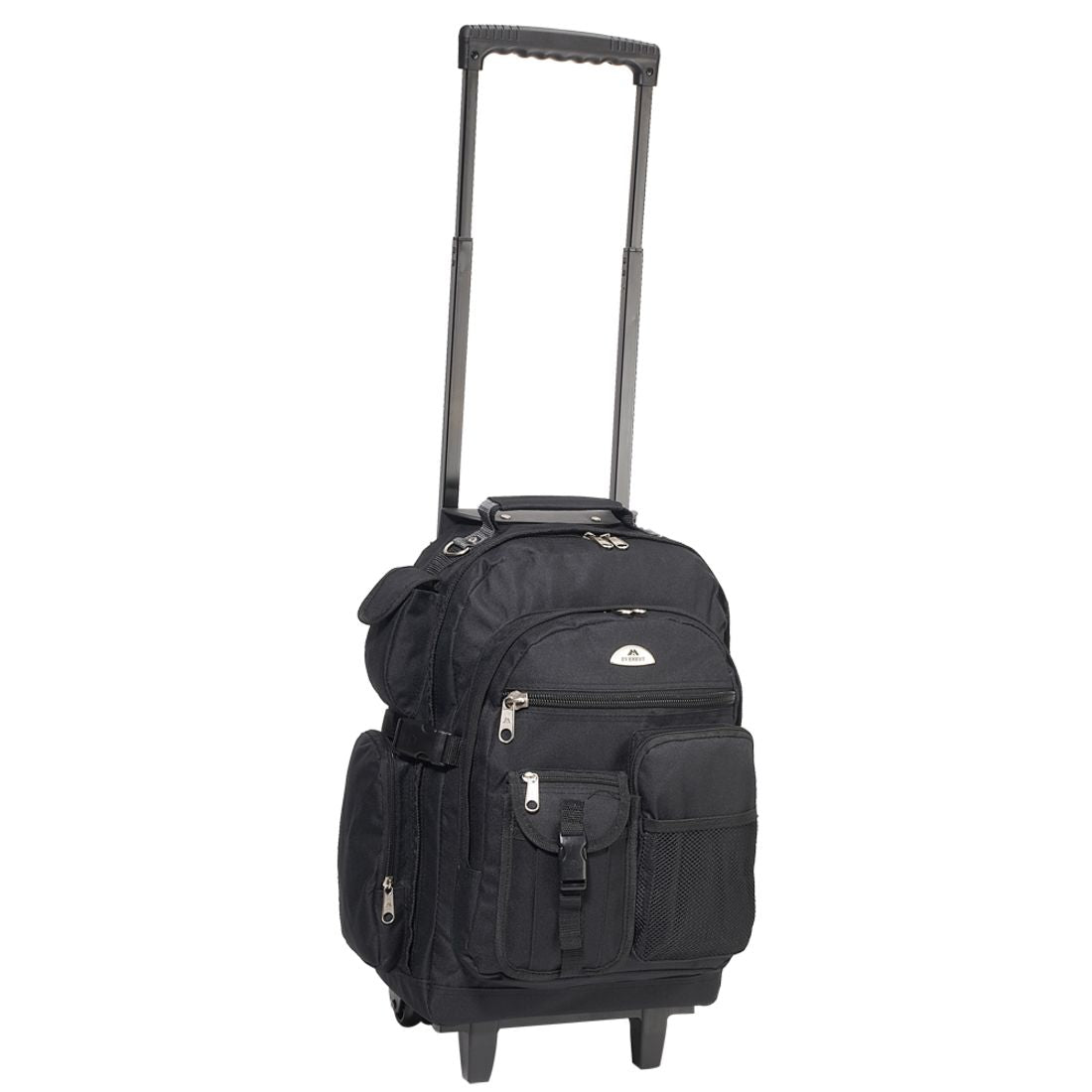 Everest Deluxe Wheeled Backpack-Black-