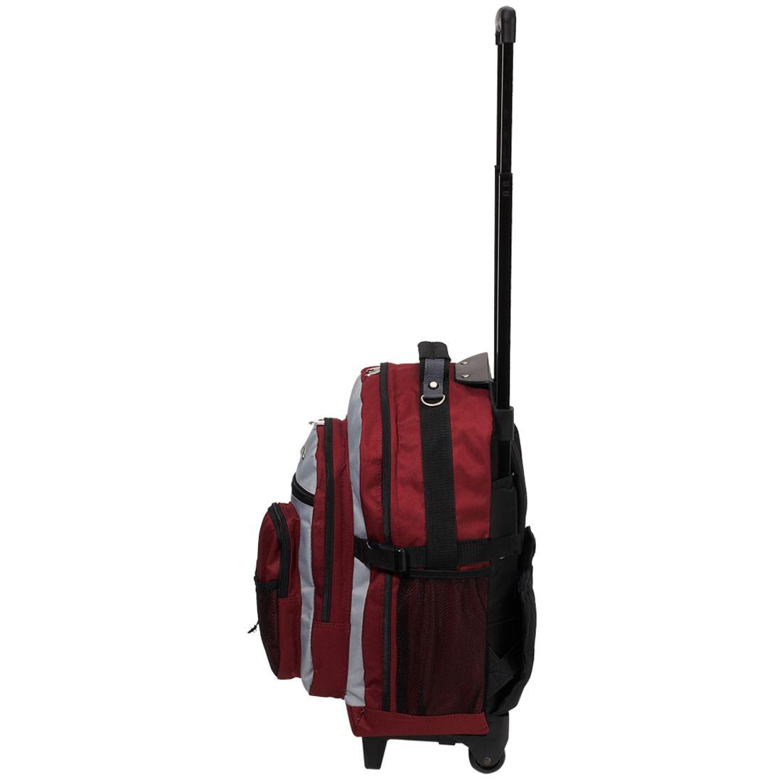 Everest Deluxe Wheeled Backpack-Black-