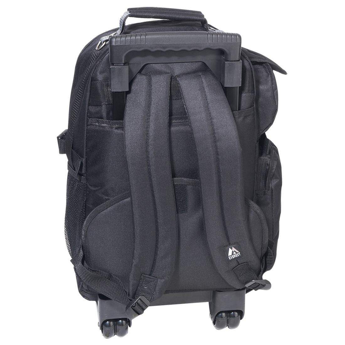 Everest Deluxe Wheeled Backpack-Black-