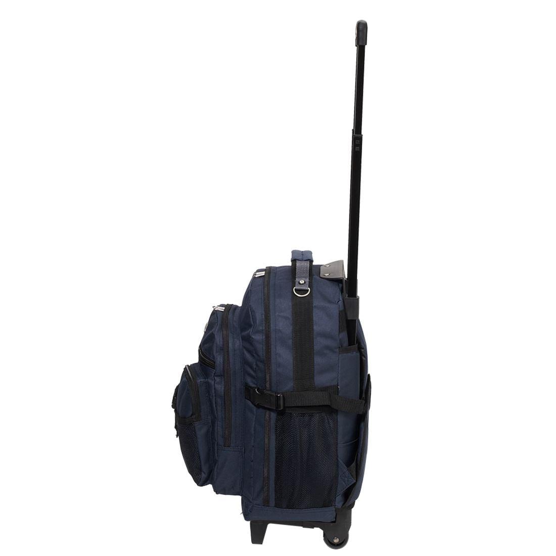 Everest Deluxe Wheeled Backpack-Black-