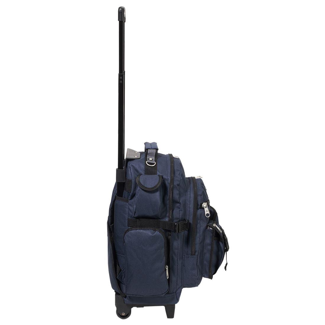 Everest Deluxe Wheeled Backpack-Black-