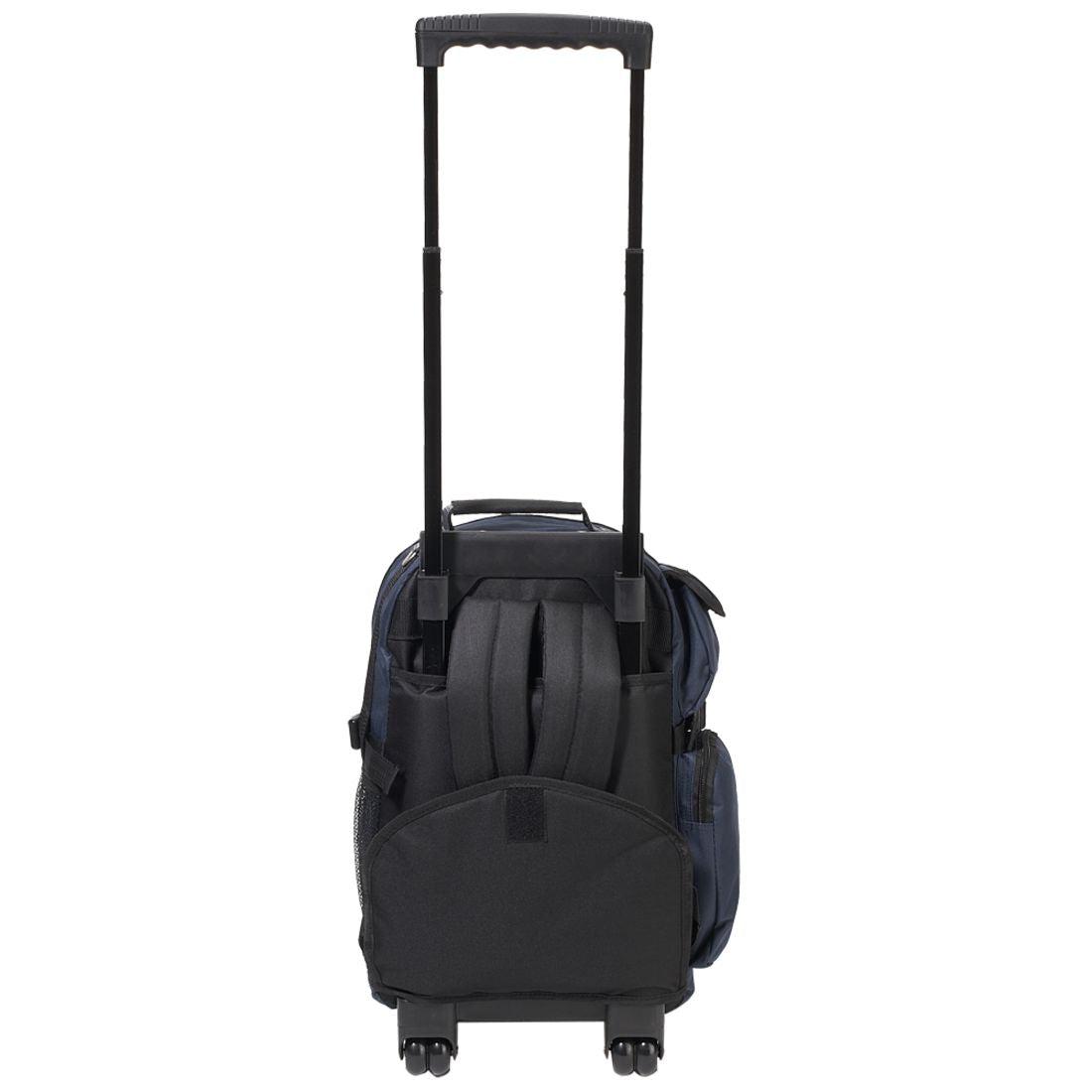 Everest Deluxe Wheeled Backpack-Black-