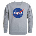 NASA Official Logo Crewneck Sweatshirts Sweaters Unisex-Heather Grey-S-
